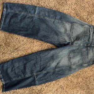 Pilcro Blue Flare Wide Leg Jeans